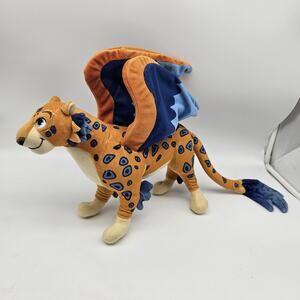 Disney Encanto Parce Flying Jaguar Plush Stuffed Animal Toy Brown Blue Large